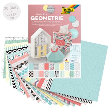 Motivblock Geometrie – Motivkarton 20 Blatt