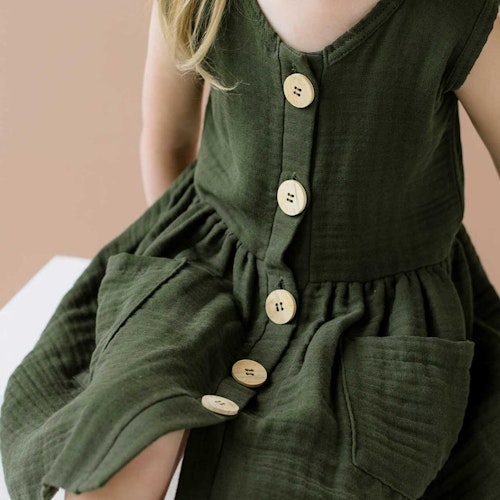 Sommerkleid Musselin ohne Arm