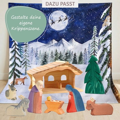 Maria I - Krippenfigur aus Holz, 11,5 cm