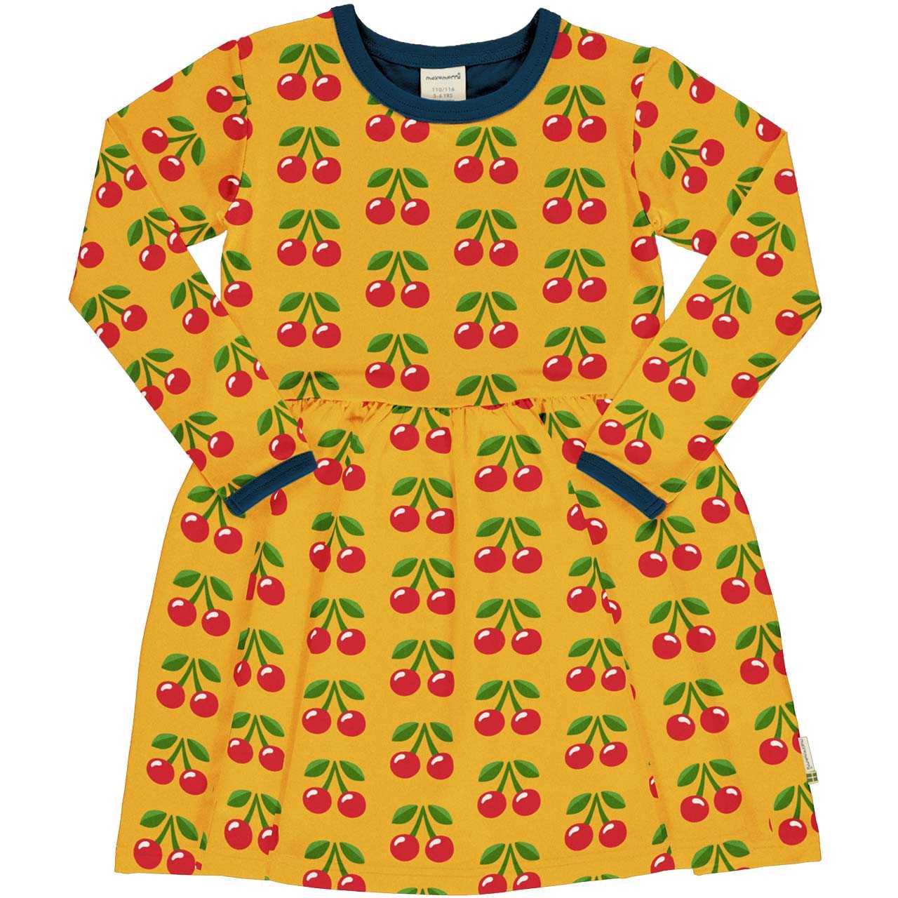 Flatterkleid langarm Orangen