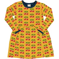 Flatterkleid langarm Orangen