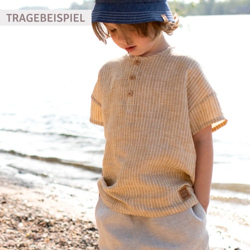 Musselin Shirt kurzarm