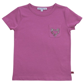 Weiches T-Shirt Herz magenta