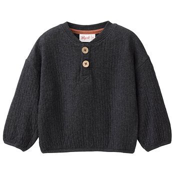 Warmes Sweatshirt anthrazit meliert