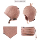 Vorschaubild Wolle Seide 3in1 Schlauchschal Beanie