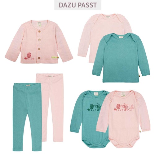 Body langarm Ripp mit Print