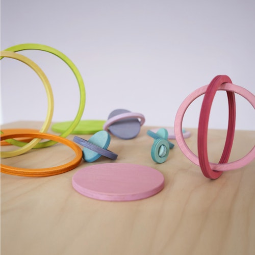 Konzentrische Kreise plus Ringe ab 5 Jahren, 20 Teile