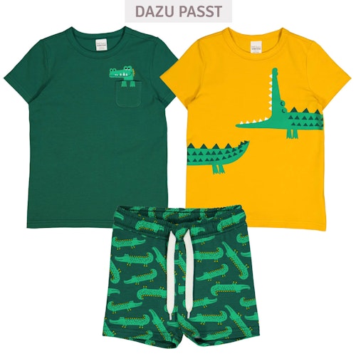 Weite Jersey Shorts Krokodile