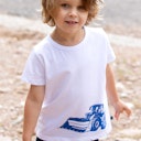 Vorschaubild Edles T-Shirt Wellenreiter-Druck