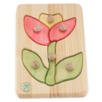 Holzpuzzle Blume ab 18 Monate