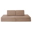 Vorschaubild Funzy Spielsofa 4-teilig Cord Karamell Braun