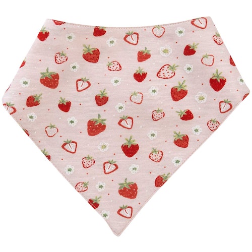 Wende Dreiecktuch Erdbeeren rosa