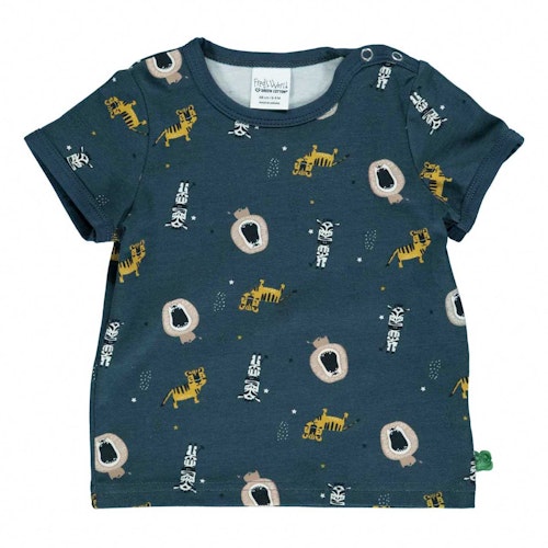Kurzarm T-Shirt Tiergesicht