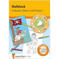 Malblock für Kinder ab 5 Jahre Piraten & Ritter