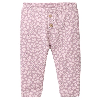 Edle Ripp Leggings Veilchen rosa