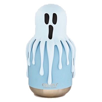 Spookies Edelstahltrinkflasche mit Trinkhalm Geist 600 ml