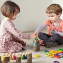 Vorschaubild Nins® Carla 120 teiliges Holzspielzeug Set ab 18 Monaten