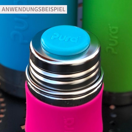 Auslaufsicherer Deckelaufsatz für alle Pura Flaschen moss