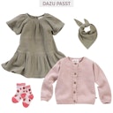 Vorschaubild Großes Dreiecktuch Musselin khaki