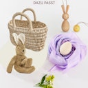 Vorschaubild Spieltuch Seide Orchideen-lila mittel 89 x 89 cm