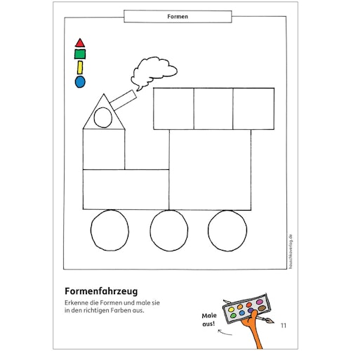 Kindergartenblock „Formen, Farben, Fehler finden“ ab 4 Jahre
