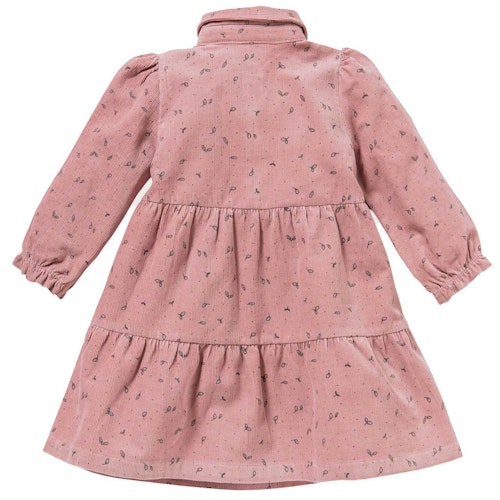 Festes Feincord Kleid Blätter