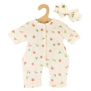 Vorschaubild Puppen Strampler 28-35cm mit Haarband Früchte, Bio-Baumwolle