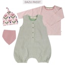 Vorschaubild Dreiecktuch Musselin blass rosa -gross 1-3 Jahre