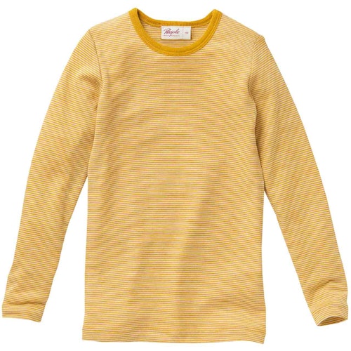 Langarmshirt Wolle Seide