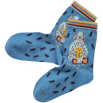 Socken Monster blau