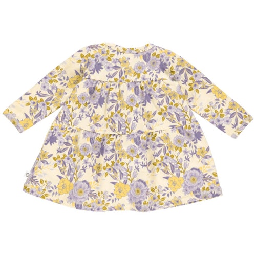 Stufenkleid langarm Blümchen