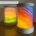 Vorschaubild Laterne dimmbar USB Kabel 12x6x10,5 cm mit Bilderfolie