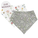 Vorschaubild Wende Dreiecktuch Frühlingswiese khaki