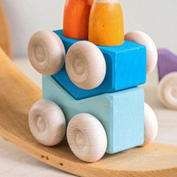 Stapelauto blau 2 Teile