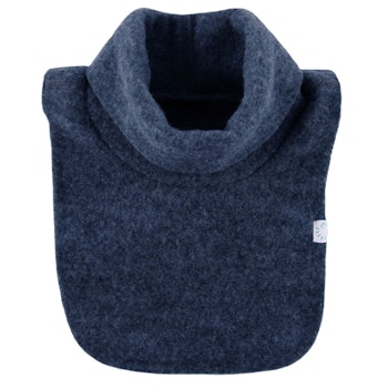 Warmer Wollfleece Schlupfschal dunkelblau