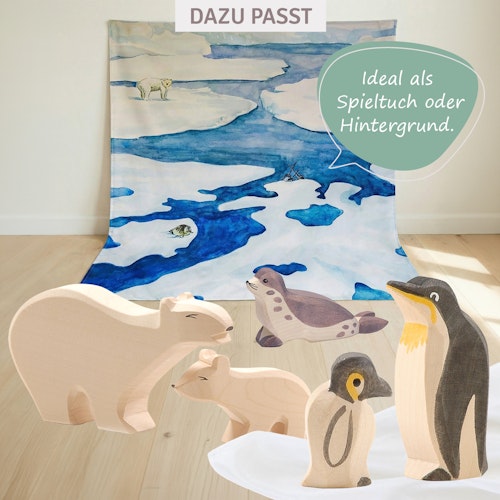Spieltuch Bio-Baumwolle Arktis 100 x 100 cm