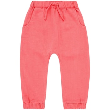 Leichte Musselin Hose blaugrau