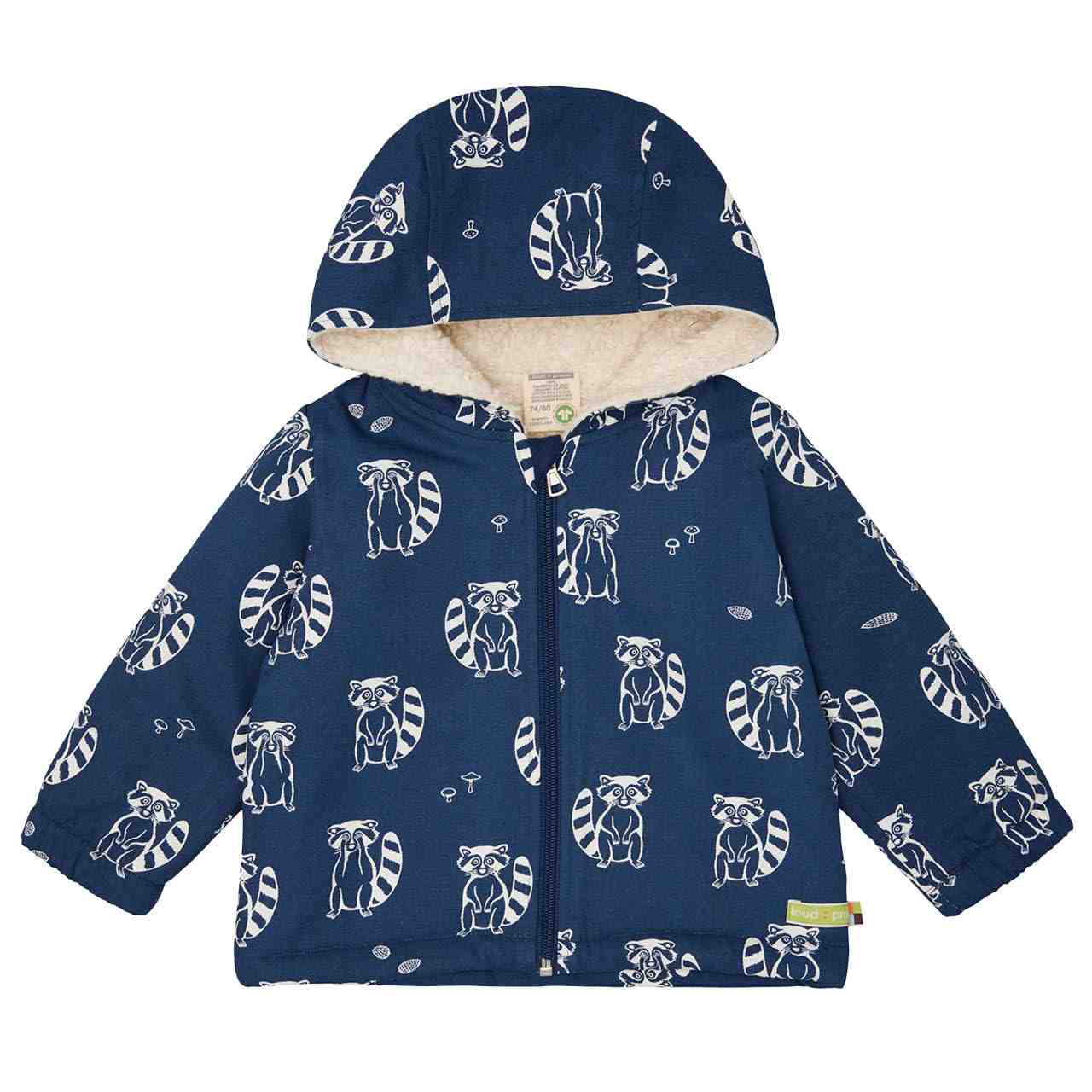 Herbstjacke Plüsch gefüttert Eulen