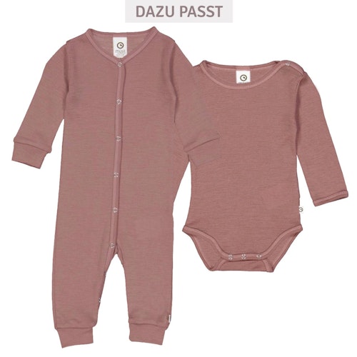 Strampler langarm Wolle