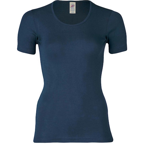 Damen Wolle Seide kurzarm Shirt
