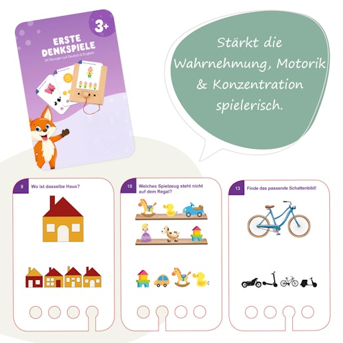 Erste Denkspiele Kartensatz (ohne Lochkasten)