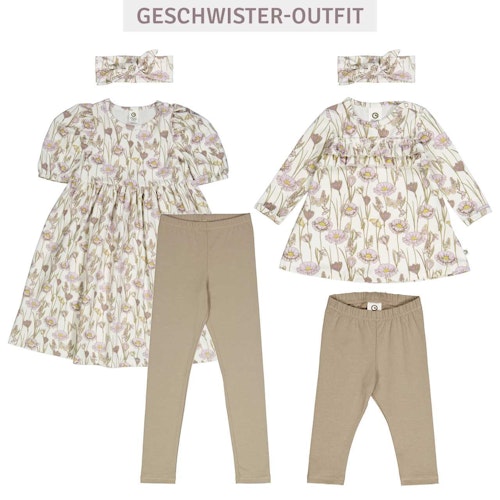 Stufenkleid langarm Blümchen