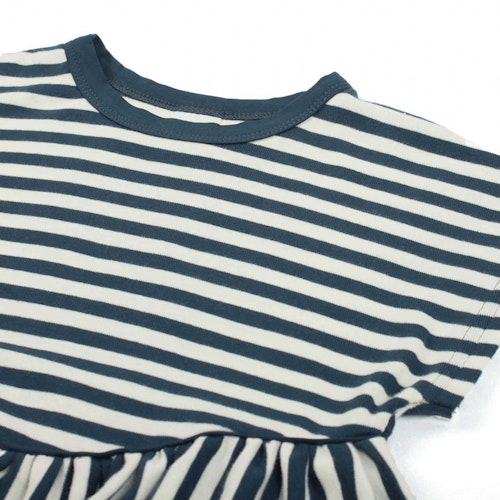 Edles Mädchenkleid Aloha-Muster Rüschen