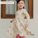 Vorschaubild Langarm Flatterkleid