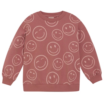 Sweatshirt rosa Alloverprint Smileys