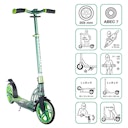 Vorschaubild Alu Scooter ab 6 Jahre 35-100kg 205mm-Rädern grün