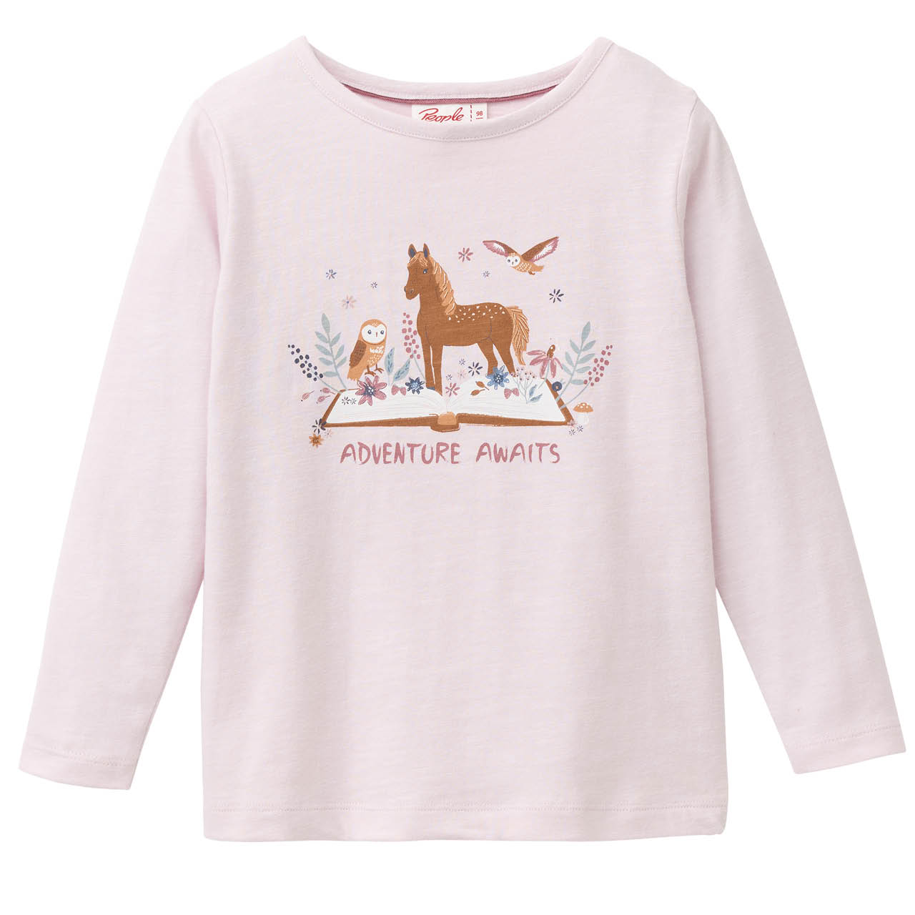 Lockereres Langarmshirt Herbstblüten