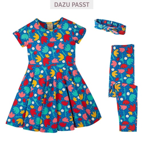 Flatter Sommerkleid Regenbogen