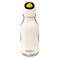 Bestie Bottle Edelstahltrinkflasche mit Trinkhalm Pinguin 460 ml