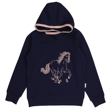 Hoodie Sweat dunkelblau Pferd